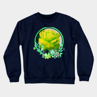 the green rose Crewneck Sweatshirt